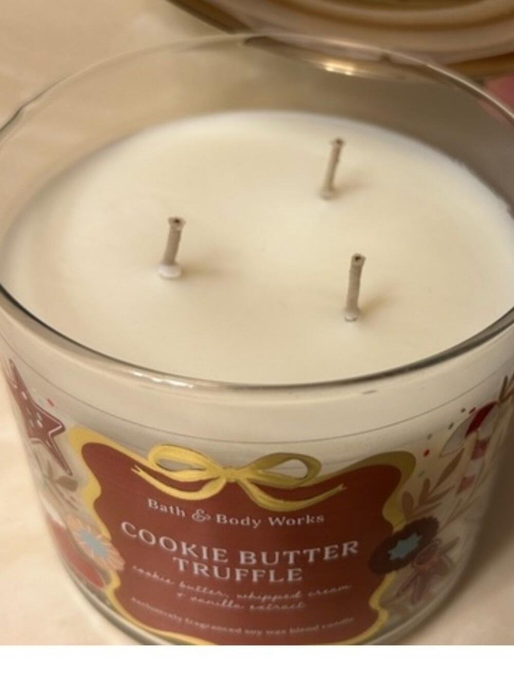 "COOKIE BUTTER TRUFFLE" Bath And Body Works 3 WICK